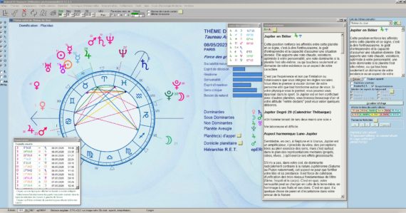 Logiciel d'astrologie de thème astral